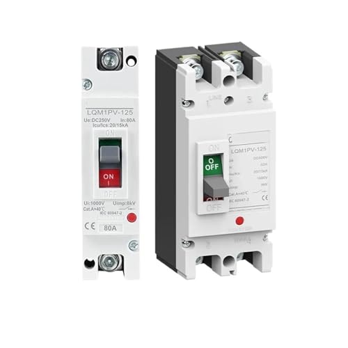 Disjoncteur solaire CC évite la surcharge de vos batteries avec sa coupure 2P 500V 80A
