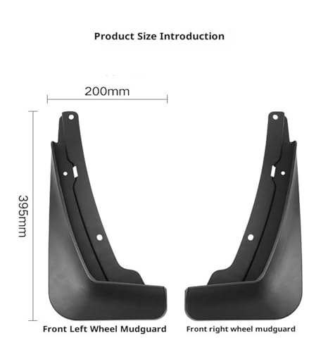 Guardabarros flaps barro Cadillac XT5 2025 salpicaderas delanteras traseras coche 4