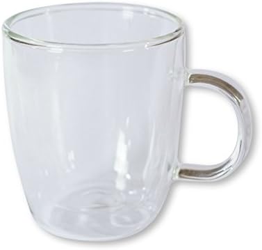 [Coffee Cups] by [Cuppasip] [Insulated Double Wall Drinking Tumbler Glass Mug For Tea | Coffee | Water] [Clear Glass Coffee Mugs With Handle] [Tea Cups] [Tea Glass Cup] [Modern and Strong] [1 Cup]Cup