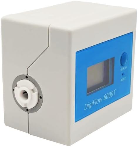 Savant 3/8" Countdown Digital Water Timer with LCD Display, Measure Gallon/Liter Flow Rate, Food-Grade Flow Meter for Home rv RO Filter System, with A Pair of 1/4" Quick Fitting