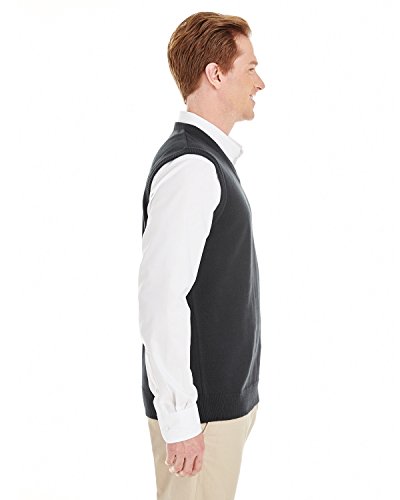 Pull sans manche col en V noir taille 3XL M415 pour homme - 2