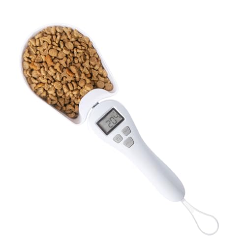 Mimoqk Báscula Cuchara Digital, Herramienta para Pesar Azúcar, Cucharas Medidoras en Gramos, para Panadero Dueño de Gato Granos de Café Proteína en Polvo Harina