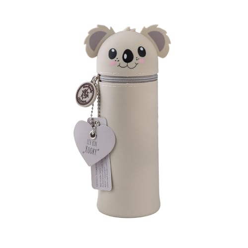 Lulubug Silikon Federmäppchen - Koala Kooky | Federtasche aus weichem Silikon für Stifte | Federmappe und Stiftehalter | Mäppchen Tiere, Schlampermäppchen