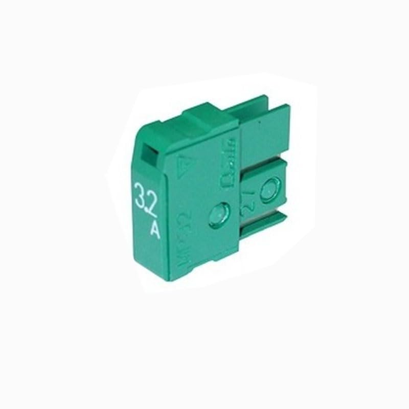 BAYDE MP32 Alarm Fuse 3.2A 125V, a green rectangular fuse with '3.2A' and 'MP32' markings.
