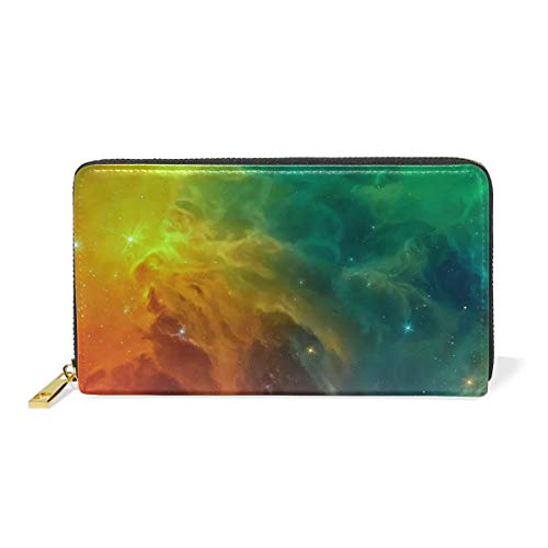 Preisvergleich Produktbild XCNGG Universum SKL Galaxy Leder Geldbörse Nettes Mädchen Reißverschluss Clutch Geldbörse