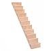 Mini Wooden Dollhouse Stairs, 1/12 Scale Dollhouse Staircase, Dollhouse Ladder, 12.20x2.2x0.9 Inches, DIY Christmas Village Stairs and Doll House Accessories 1PCS