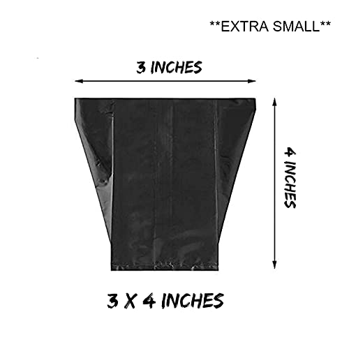 Go Garden Plastic Uv Protected Poly Grow Nursery Plant Bags|Plant Bags for Home Garden| Black, 3 x 4 Inch Too Small Only Suitable for 3-4 Inch Plant Mostly Use for Grow Saplings, Seedlings-500 Qty