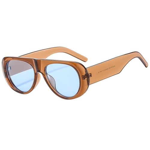 2024 Fashion Large Frame Retro Sunglasses Male UV Resistant Oval Female Minimalist Style Pilot Sun Glasses N454