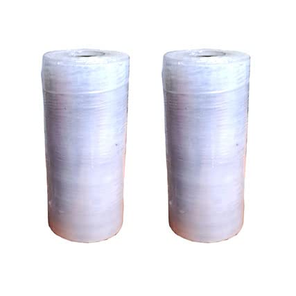 BANDHAL- Biodegradable Packing Material Roll I 70 Micron I 6 Inch (150 mm) I 350 Meters Length Per Roll I Pack of 2