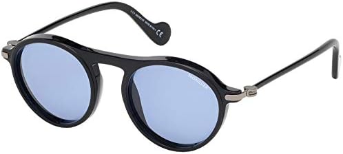 Sunglasses Moncler ML 0103 02V Shiny Black W. Matte Rims, Gunmetal 