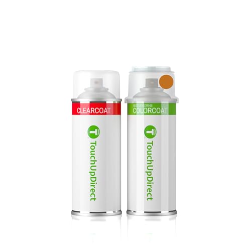 TouchUpDirect C66 Utah Orange Metallic Compatible With BMW Exact Match Touch Up Paint Aerosol - Essential Kit