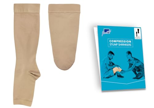 Image of Prosthetic Stump Shrinkers BK & Knee High Compression Stockings Pack- Each 1 PC, Compression Support, 20-30, Daily use, Taiwan Excellence XL