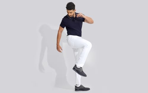 Image of Neeman's The Derbies for Men | Knit Base and Faux Leather Derby Sneakers | Comfortable and Breathable Mesh