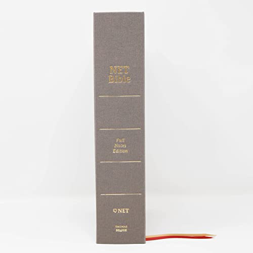 Net Bible, Full-Notes Edition, Cloth Over Board, Gray, Comfort Print: Holy Bible