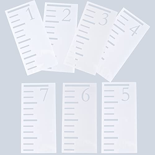 7 Feet Growth Chart Stencil Kids Height Growth Chart Measuring