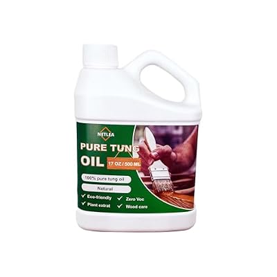 NetLea Aceite de tungsteno puro para carpintería, seguridad alimentaria para muebles y encimeras, 100 % puro para uso en interiores y exteriores, madera sin pintar, muebles, suelos, etc. (aceite de