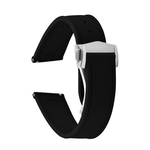 Bracelet montre caoutchouc 20mm anti-usure universel sport