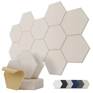 Hexagon Akustikplatten aus Filz, selbstklebend