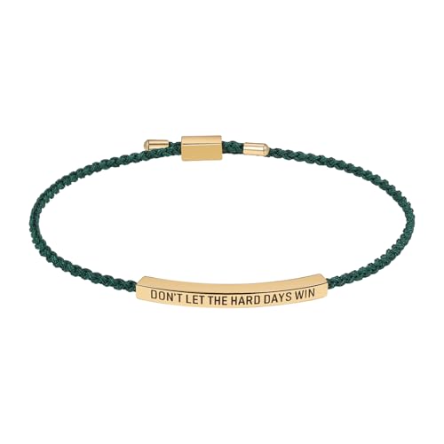 Bracelet avec inscription inspirante en acier comme cadeau d'anniversaire idéal