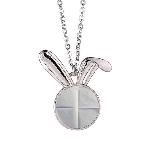 Collier pendentif lapin animal en papier plissé origami original et élégant
