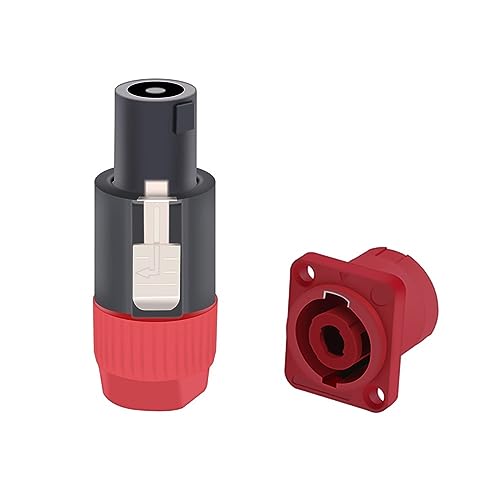 NL4FC conector de 4 pines macho hembra a panel jack cables altavoz pasivo amplificador amarillo 5