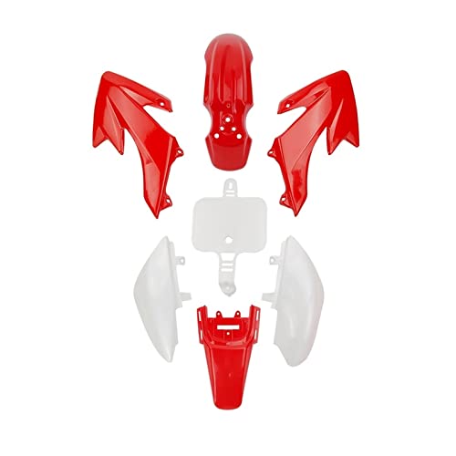 ZWFKJ LIHAI Shop CRF50 XR50 Kits de Cuerpo de Carne de plástico compatibles con CRF 50 Pit de Suciedad Motor Trail Bike 50cc 70cc 90cc 110cc 125cc 140 Cover