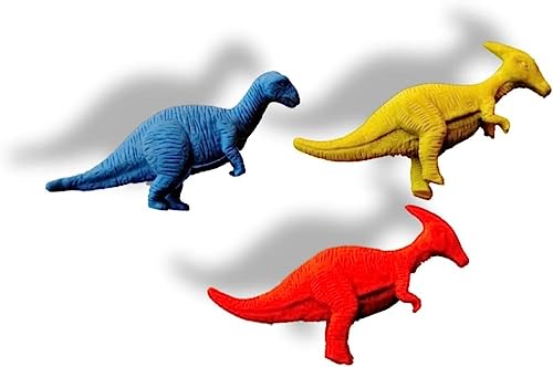 Image of AK Store (Pack of 4) 3D Cute Cartoon Shape Rubber Pencil Erasers, School Stationery for Kids, Boys Girls, Birthday Return Gifts (Dinosaur)