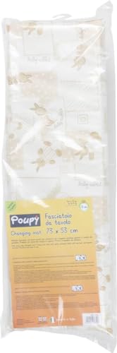 Poupy Fasciatoio Da Tavolo Neonati, In Materiale Atossico E Igienico, Facile Da Lavare E Riutilizzabile, Con Bordi Rialzati - 5