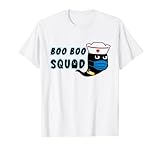 maglietta da infermiera boo boo boo squad halloween ghost maglietta