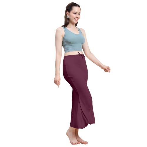 Image of Amazon Brand - Anarva Women Cotton Blended Saree Shapewear Regular Petticoat Skirt For Saree