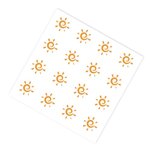 10枚のシートサン検出ステッカーパッチビーチ水泳検知用の実用的な日焼け止めリマインダー日焼け止めリマインダー