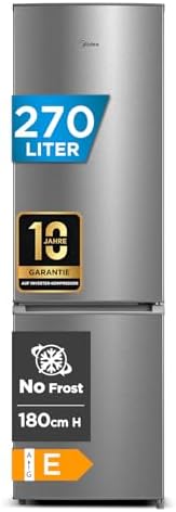 Midea Kühlschrank mit Gefrierfach MERB276FGE02A | 270L Kühl-Gefri...