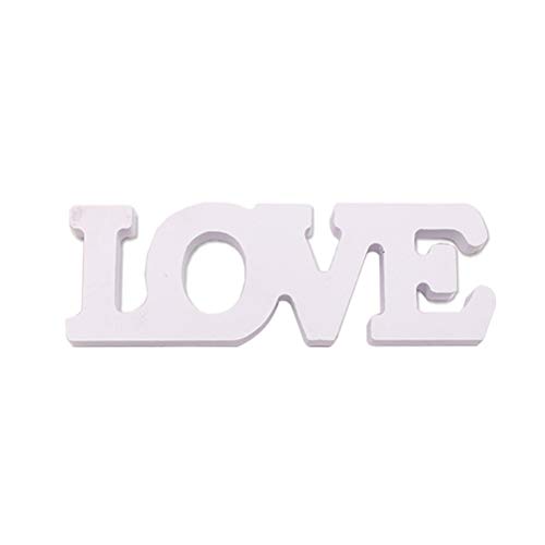 Grandes lettres en bois autoportantes Alphabet LOVE Tenture de mariage Fête Maison Magasin Décoration