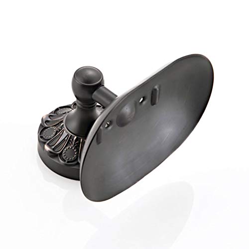 Doitool Antique Copper Soap Dishes Oval Soap Holder Wall Mounted Soap Dish Holder Soap Holder Box Kitchen Lavaory Bathroom Accessories (Black) Soap Dish #TOP2