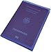 Produktbild Reisepass/Internationaler Impfpass/Impfausweis/Impfbuch Schutzhülle 2 Fächer MJ-Design-Germany in verschiedenen trendigen Farben Made in EU (Lila)