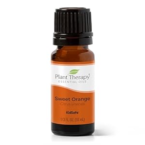 Plant Therapy Sweet Orange Essential Oil 100% Pure, Undiluted, Natural Aromatherapy, Therapeutic Grade 10 mL (1/3 oz)