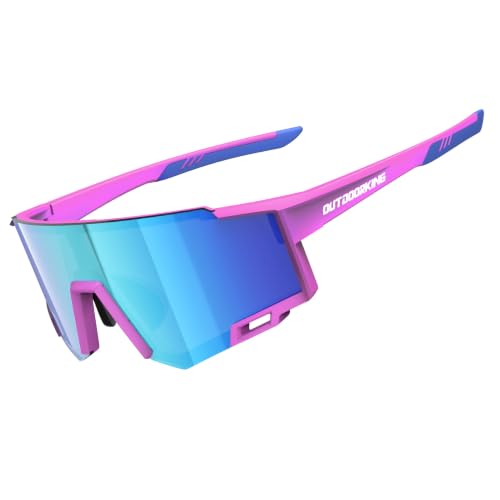 Image of Sport Polarized Sunglasses for Men and Women, Stylish and Lightweight Cycling Sunglasses with UV400 Protection