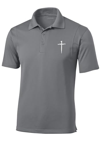 Trenz Shirt Company Polo para Hombre Color Gris Talla L