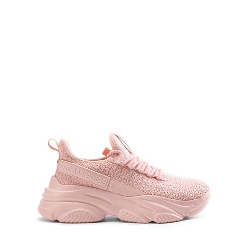 DREAM PAIRS DREAM PAIRS Women's Platform Chunky Fashion Sneakers Slip On Walking Stylish Lightweight Classic Casual Sneaker,Size 6,Pink,DWUMFN2507