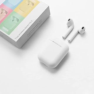 InPods Wireless Earbuds Bluetooth V5.0 Headphones with Magnetic Charging Case (White)