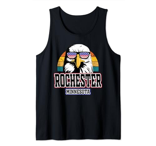 Rochester Minnesota USA American Midwest Gifts Hombres Mujeres Niños Camiseta sin Mangas