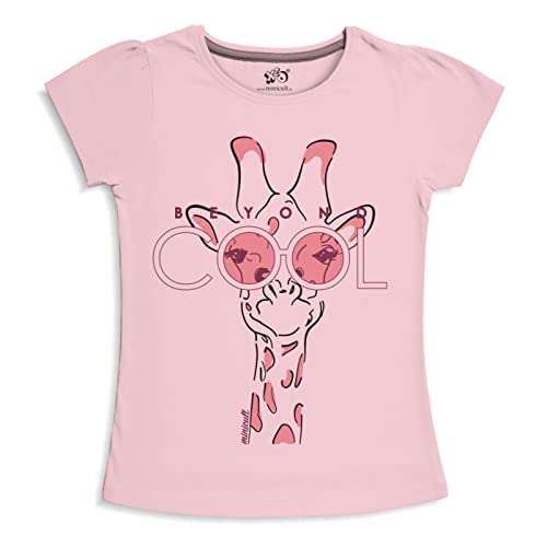 Image of X2O Girls Half sleeeves Cotton Tshirt with Cute Prints and Colorfull (Unicorn)(Pack of 1)