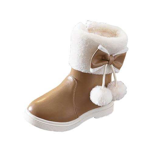 IWIHMIV Girl Snow Boots Toddler Ankle Boots Warm Snow Boots Girl Winter Boots Non Slip Outdoor Winter Boots for Cold Weather