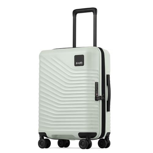 Image of Coolife Luggage Carry-On, Lightweight PC Hardside Suitcase, 20-Inch, Black