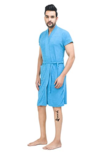 Image of Terry Bathrobe For Men Fit Upto 42 inches Ferozi