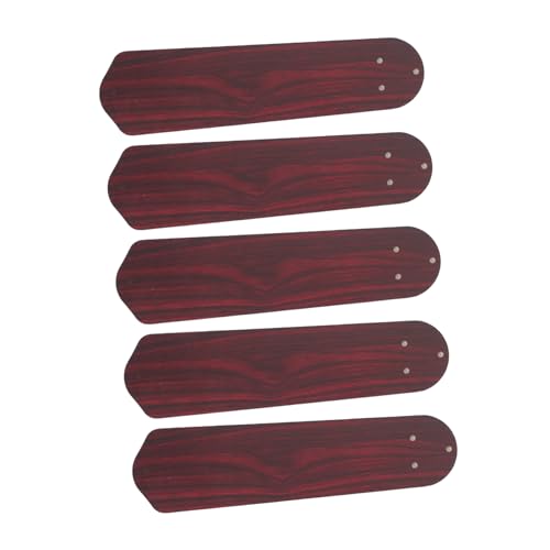 Zerodeko 5 Pezzi Pale per Ventilatore a Soffitto in Legno da 48 Pollici, Accessori Vintage Decorativi Dimensioni 48x12,5x0,5 Cm, per Uffici e Uso Esterno Flusso D'aria