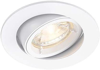 Betta Lighting Recessed Lighting  GU10 LED Spotlights for Ceiling  IP20 Downlights Mains Powered Ceiling Spots for Kitchen Bedroom Lounge - Halogen or LED  Fixed Version, Chrome Finish