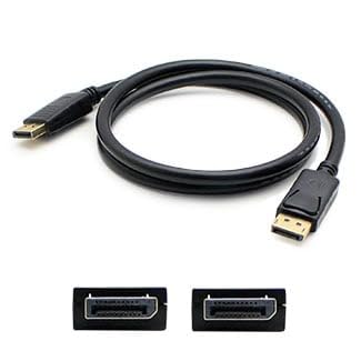 Add-onputer Peripherals, L 1 ft. Displayport Male to Male Black Cable