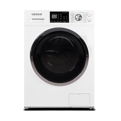 Image of 2.7 Cu. Ft. Washer Dryer Combo with Steam, Ventless All-in-One RV Washing Machine, Compact Apartment Size, White, 120V