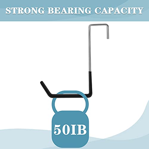 Rafter Hook Heavy Duty Large S Hooks Rafter Hanger Vinyl Coated S Hooks Galvanized Steel For Ladder Bike Hangers Sports Equipment Garage Storage Organizer(Black,8 Pieces) #TOP2